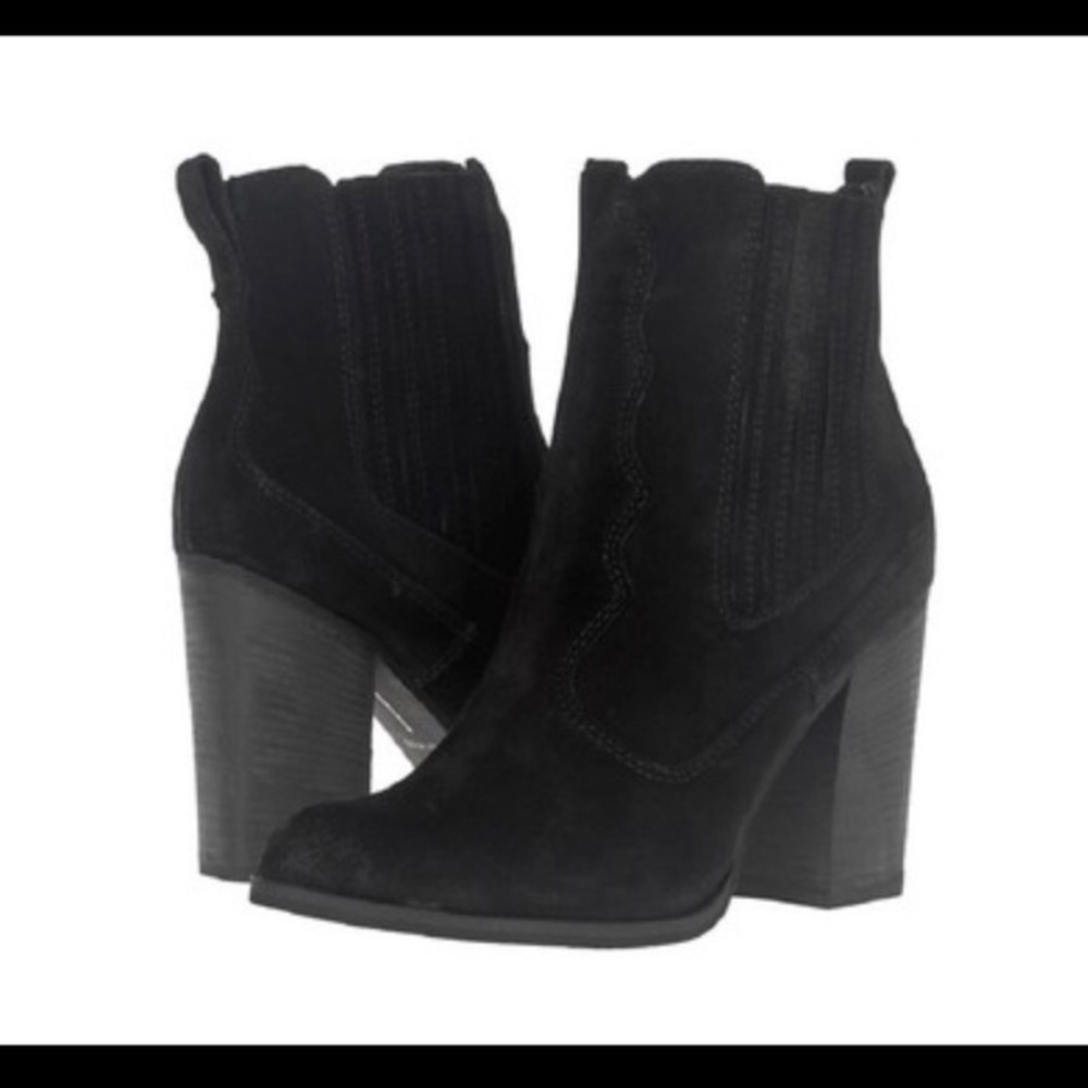 Suede western inspired booties